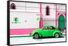 ¡Viva Mexico! Collection - "En Linea Roja" Green VW Beetle Car-Philippe Hugonnard-Framed Stretched Canvas