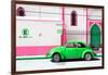 ¡Viva Mexico! Collection - "En Linea Roja" Green VW Beetle Car-Philippe Hugonnard-Framed Photographic Print