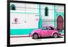 ¡Viva Mexico! Collection - "En Linea Roja" Pink VW Beetle Car-Philippe Hugonnard-Framed Photographic Print