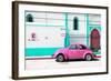 ¡Viva Mexico! Collection - "En Linea Roja" Pink VW Beetle Car-Philippe Hugonnard-Framed Photographic Print