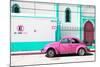 ¡Viva Mexico! Collection - "En Linea Roja" Pink VW Beetle Car-Philippe Hugonnard-Mounted Photographic Print