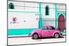 ¡Viva Mexico! Collection - "En Linea Roja" Pink VW Beetle Car-Philippe Hugonnard-Mounted Photographic Print