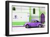 ¡Viva Mexico! Collection - "En Linea Roja" Purple VW Beetle Car-Philippe Hugonnard-Framed Photographic Print