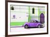 ¡Viva Mexico! Collection - "En Linea Roja" Purple VW Beetle Car-Philippe Hugonnard-Framed Photographic Print