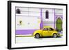 ¡Viva Mexico! Collection - "En Linea Roja" Yellow VW Beetle Car-Philippe Hugonnard-Framed Photographic Print