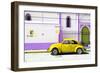 ¡Viva Mexico! Collection - "En Linea Roja" Yellow VW Beetle Car-Philippe Hugonnard-Framed Photographic Print