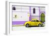 ¡Viva Mexico! Collection - "En Linea Roja" Yellow VW Beetle Car-Philippe Hugonnard-Framed Photographic Print