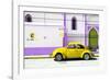 ¡Viva Mexico! Collection - "En Linea Roja" Yellow VW Beetle Car-Philippe Hugonnard-Framed Photographic Print