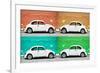 ¡Viva Mexico! Collection - Four VW Beetle Cars II-Philippe Hugonnard-Framed Photographic Print