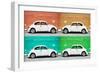 ¡Viva Mexico! Collection - Four VW Beetle Cars II-Philippe Hugonnard-Framed Photographic Print