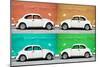 ¡Viva Mexico! Collection - Four VW Beetle Cars II-Philippe Hugonnard-Mounted Photographic Print