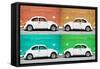 ¡Viva Mexico! Collection - Four VW Beetle Cars II-Philippe Hugonnard-Framed Stretched Canvas