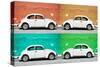 ¡Viva Mexico! Collection - Four VW Beetle Cars II-Philippe Hugonnard-Stretched Canvas