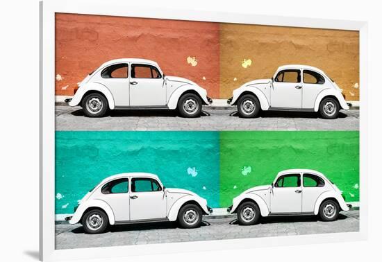 ¡Viva Mexico! Collection - Four VW Beetle Cars II-Philippe Hugonnard-Framed Photographic Print