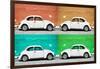 ¡Viva Mexico! Collection - Four VW Beetle Cars II-Philippe Hugonnard-Framed Photographic Print