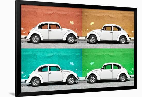 ¡Viva Mexico! Collection - Four VW Beetle Cars II-Philippe Hugonnard-Framed Photographic Print