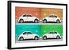 ¡Viva Mexico! Collection - Four VW Beetle Cars II-Philippe Hugonnard-Framed Photographic Print