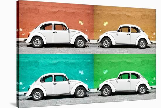 ¡Viva Mexico! Collection - Four VW Beetle Cars II-Philippe Hugonnard-Stretched Canvas