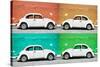 ¡Viva Mexico! Collection - Four VW Beetle Cars II-Philippe Hugonnard-Stretched Canvas