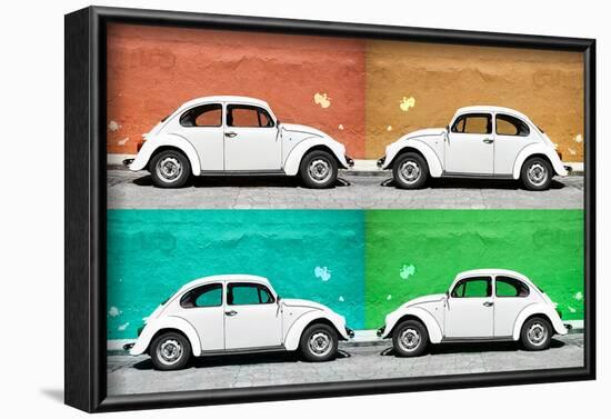 ¡Viva Mexico! Collection - Four VW Beetle Cars II-Philippe Hugonnard-Framed Photographic Print