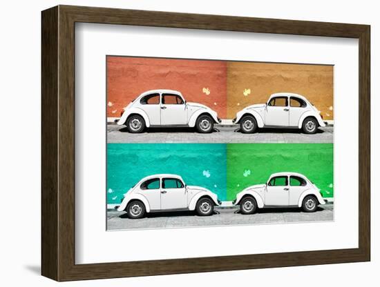 ¡Viva Mexico! Collection - Four VW Beetle Cars II-Philippe Hugonnard-Framed Photographic Print