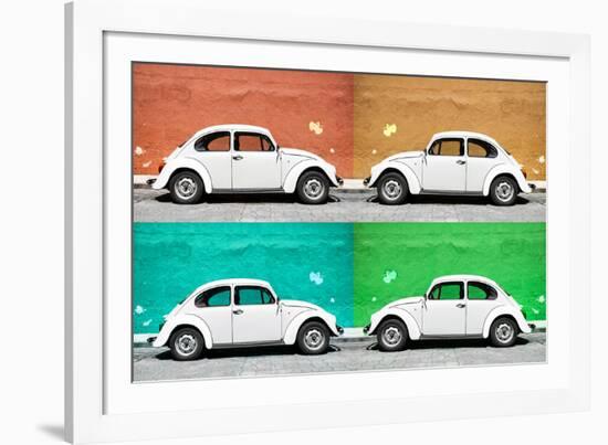 ¡Viva Mexico! Collection - Four VW Beetle Cars II-Philippe Hugonnard-Framed Photographic Print