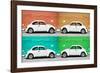 ¡Viva Mexico! Collection - Four VW Beetle Cars II-Philippe Hugonnard-Framed Photographic Print