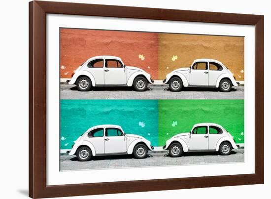 ¡Viva Mexico! Collection - Four VW Beetle Cars II-Philippe Hugonnard-Framed Photographic Print