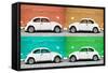 ¡Viva Mexico! Collection - Four VW Beetle Cars II-Philippe Hugonnard-Framed Stretched Canvas