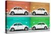 ¡Viva Mexico! Collection - Four VW Beetle Cars II-Philippe Hugonnard-Stretched Canvas