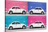 ¡Viva Mexico! Collection - Four VW Beetle Cars II-Philippe Hugonnard-Stretched Canvas