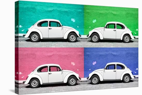 ¡Viva Mexico! Collection - Four VW Beetle Cars-Philippe Hugonnard-Stretched Canvas