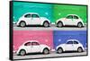 ¡Viva Mexico! Collection - Four VW Beetle Cars-Philippe Hugonnard-Framed Stretched Canvas