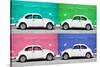 ¡Viva Mexico! Collection - Four VW Beetle Cars-Philippe Hugonnard-Stretched Canvas