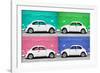 ¡Viva Mexico! Collection - Four VW Beetle Cars-Philippe Hugonnard-Framed Photographic Print