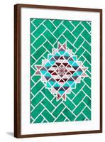 ¡Viva Mexico! Collection - Green Mosaics-Philippe Hugonnard-Framed Photographic Print