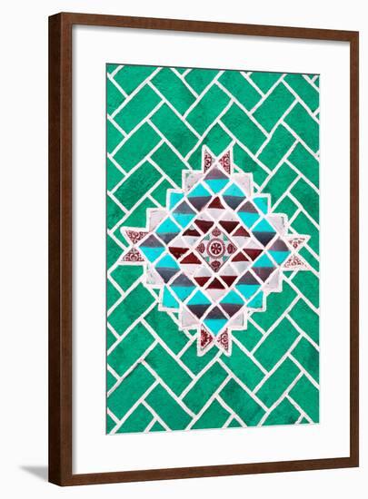 ¡Viva Mexico! Collection - Green Mosaics-Philippe Hugonnard-Framed Photographic Print