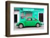 ¡Viva Mexico! Collection - Green Volkswagen Beetle Car-Philippe Hugonnard-Framed Photographic Print