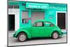 ¡Viva Mexico! Collection - Green Volkswagen Beetle Car-Philippe Hugonnard-Mounted Photographic Print