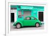 ¡Viva Mexico! Collection - Green Volkswagen Beetle Car-Philippe Hugonnard-Framed Photographic Print