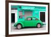 ¡Viva Mexico! Collection - Green Volkswagen Beetle Car-Philippe Hugonnard-Framed Photographic Print