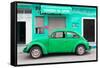 ¡Viva Mexico! Collection - Green Volkswagen Beetle Car-Philippe Hugonnard-Framed Stretched Canvas