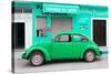 ¡Viva Mexico! Collection - Green Volkswagen Beetle Car-Philippe Hugonnard-Stretched Canvas