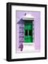 ¡Viva Mexico! Collection - Green Window and Mauve Wall in Campeche-Philippe Hugonnard-Framed Photographic Print