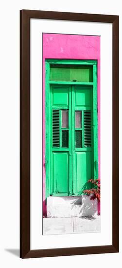 ¡Viva Mexico! Collection - Green Window and Pink Wall-Philippe Hugonnard-Framed Photographic Print