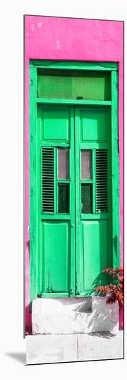 ¡Viva Mexico! Collection - Green Window and Pink Wall-Philippe Hugonnard-Mounted Photographic Print