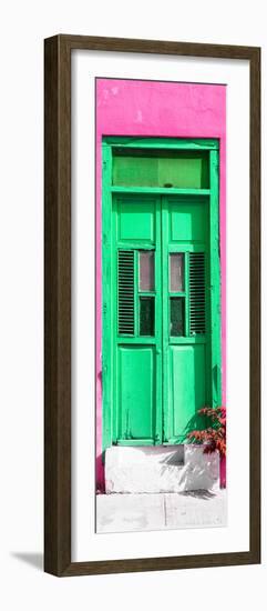 ¡Viva Mexico! Collection - Green Window and Pink Wall-Philippe Hugonnard-Framed Photographic Print