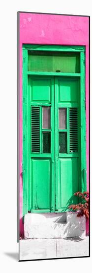 ¡Viva Mexico! Collection - Green Window and Pink Wall-Philippe Hugonnard-Mounted Photographic Print