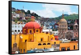 ¡Viva Mexico! Collection - Guanajuato - Church Domes-Philippe Hugonnard-Framed Stretched Canvas