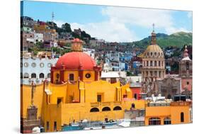 ¡Viva Mexico! Collection - Guanajuato - Church Domes-Philippe Hugonnard-Stretched Canvas